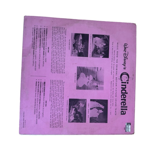 Cinderella Vintage Vinyl Record - Picture 2 of 5